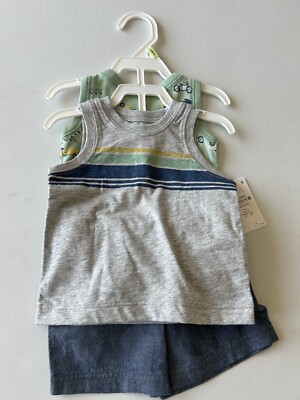 Carters Baby Boy Piece Short Outfit Size M NEW