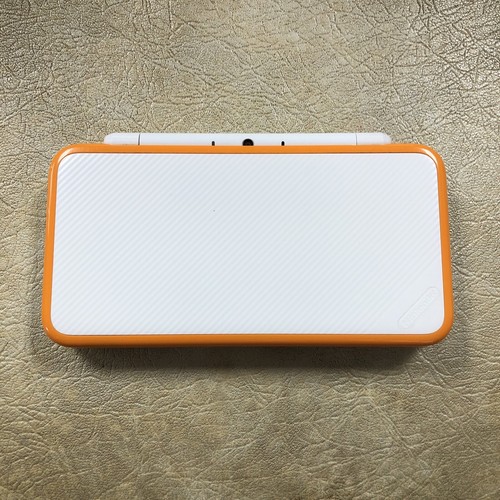 Nintendo 2DS XL Console - White/Orange Tested Works W Stylus And Charger