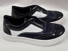 NEW Fendi Boys Girls Blue white sneakers slip on shoes 31 US 13