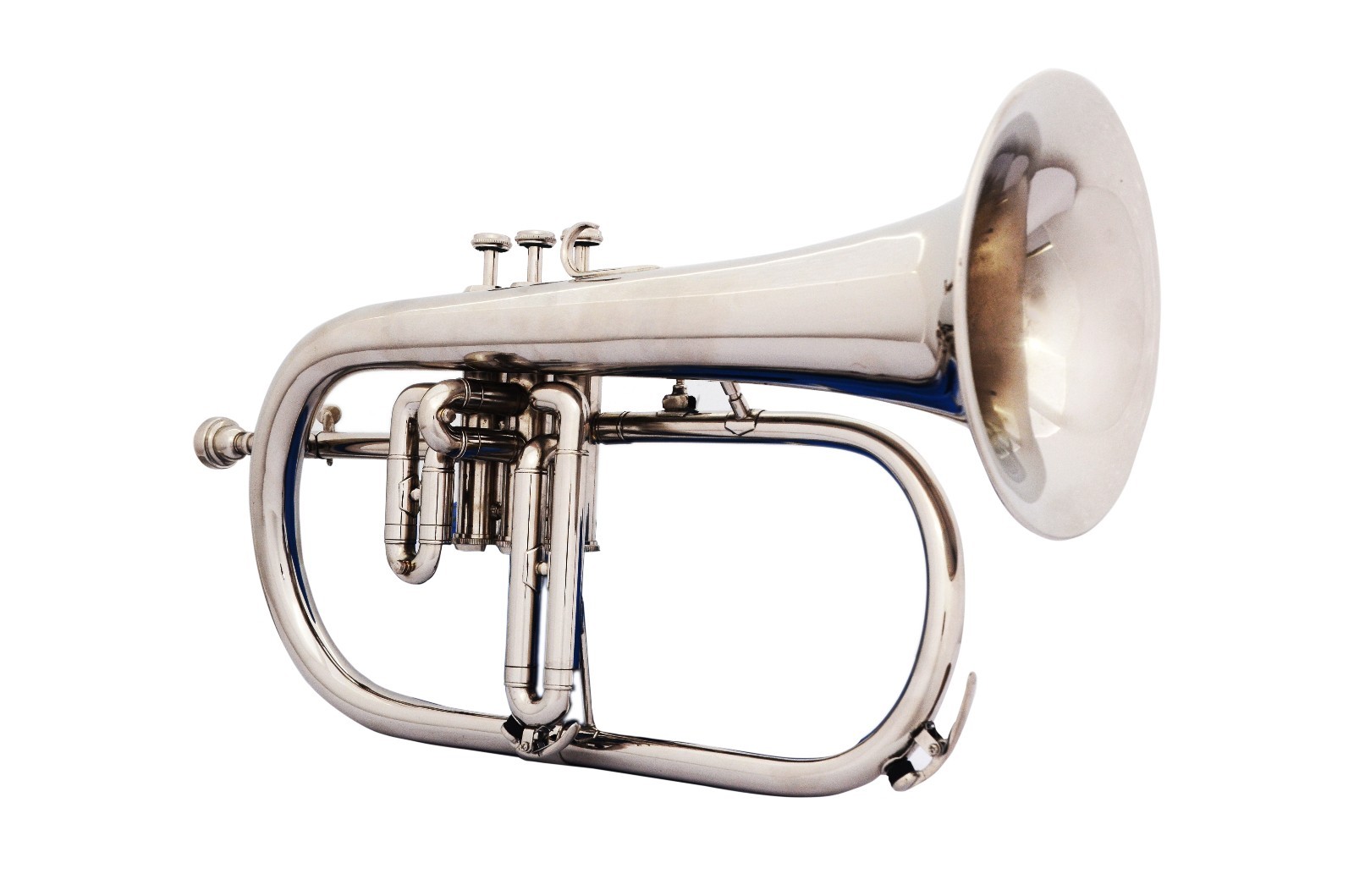 Bb FLUGEL HORN GUARANTEE QUALITY SOUND BAND APPROVED NICKEL PLATED W