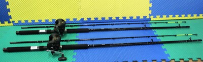 Okuma Classic Pro Mooching 9' Combo Trolling Chartreuse Tip CPM-90M-CT-MA45D 2Pk