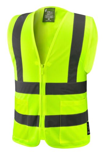  Gilet de sécurité haute visibilité jaune équipage avec 2 poches - Photo 1 sur 5