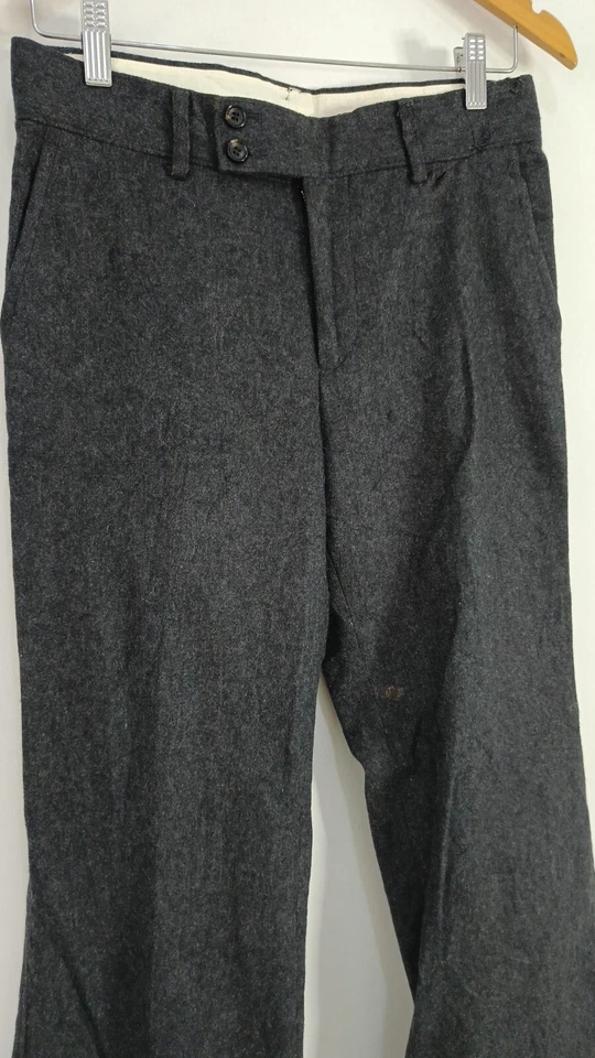 Comme des garcons tricot 2000s Japan wool gray black pants - Image 3 of 4