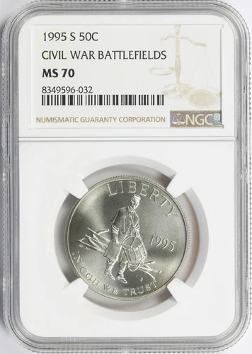 1995-S 50c Civil War Commemorative Half Dollar NGC MS70
