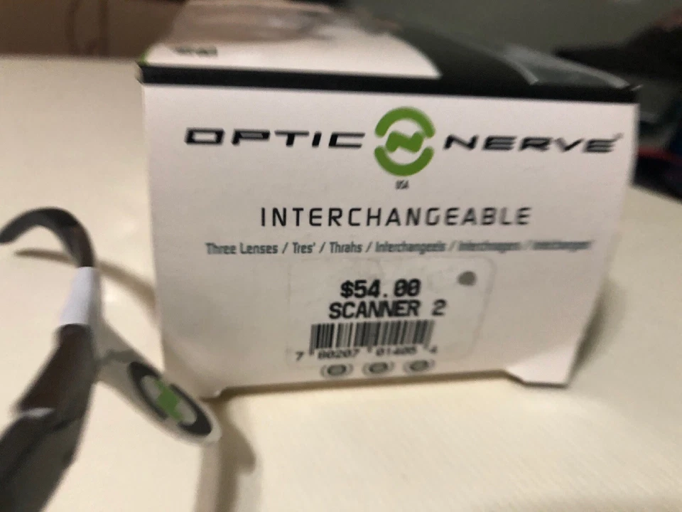 Optic Nerve Scanner 2 Interchangeable Lenses Half Frame Lightweight Sunglasses - Image 3 of 4