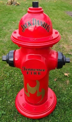 Jack Daniel's Tennessee Fire 3 foot tall red fire hydrant - liquor promo