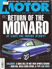Motor December 1998 magazine Holden Monaro Astra Calais BMW M5 Alfa Romeo 156