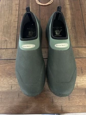 Muck Boot Co Men’s 10 Waterproof Slip On Garden Chore Shoes Green EUC No Box