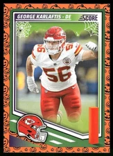 George Karlaftis 2025 Score a Treat Kansas City Chiefs #158 Near Mint or Better