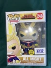 Funko Pop 'My Hero Academia' ALL MIGHT 'Glow' Figure #248 NRFB 2017 Funimation