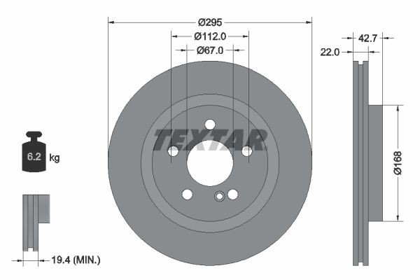 Textar Bremsscheibe 92286903-image