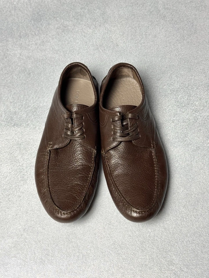 Mocasines Dolce Gabbana de cuero con cordones marrón para hombre talla 41, EE. UU. 7,5 Foto 3 de 4