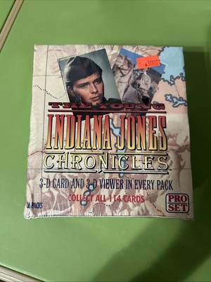 The Young Indiana Jones Chronicles 3-D Card & Viewer 36 Packs Sealed Box