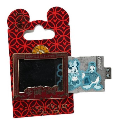 Disney Slider Pin Twilight Zone Tower of Terror Service Elevator Mickey & Minnie