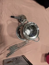 Swissmar Stainless Steel FONDUE SET Bienne F66917 All 11 Pieces Included