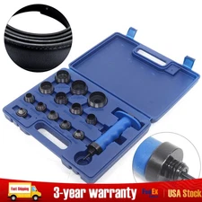 14pcs Hollow Punch Set Belt Leather Hole Maker Gasket Plastic Cutting Kit Tool