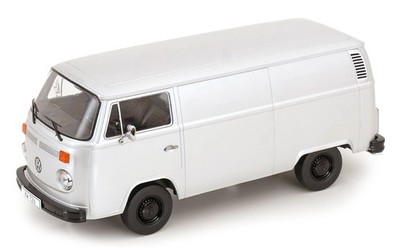 KK Scale 1/18 VOLKSWAGEN T2B DELIVERY VAN SILVER 1972 Diecast - KKDC181417