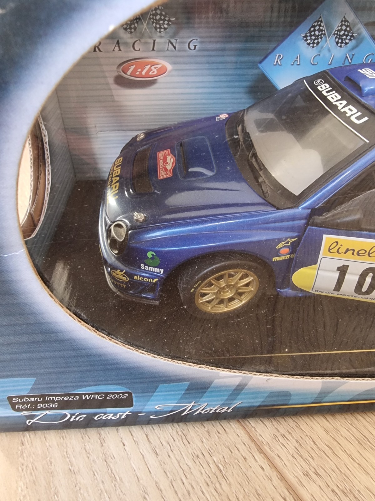 Subaru Impreza WRC 2002 Makinen Lindstrom voiture de rallye miniature haut de gamme 1/43 en resine - 2