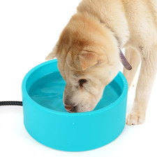 Heated Dog Bowl for outside Animals, 3.2L Heated Water Bowl for Dogs, Heated Dog