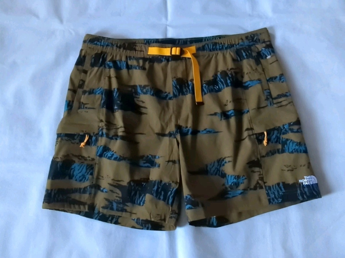The North Face Mens Size XXL Class V Belted Cargo Shorts Brown