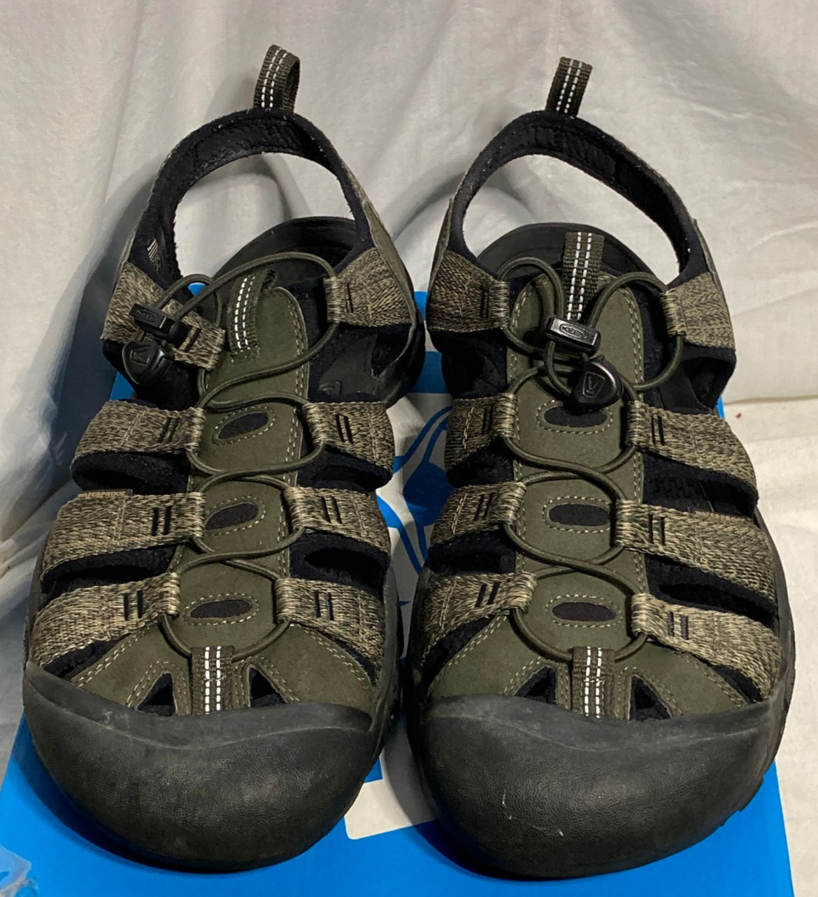 Sandali Keen Newport outdoor trail tessuto impermeabile punta chiusa grigio 14