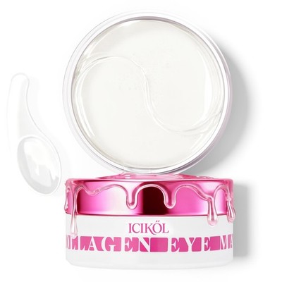 Under Eye Patches (60PCS) - Centella Collagen Hydrogel for Puffy Eyes, Dark C...