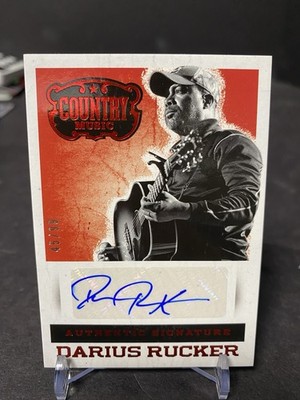 2014 Panini Country Music Darius Rucker Authentic Signature AUTO /99