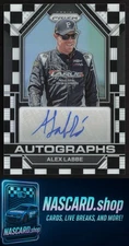 2023 Panini Prizm #A-ALB Alex Labbe Autographs Checkered Flag Prizm #/50