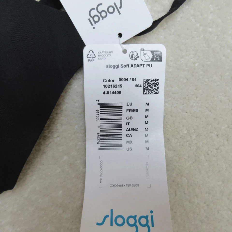 Бюстгальтер Sloggi мягкий адаптивный женский M черный регулируемая мягкая ткань комфортная поддержка - Изображение 3 из 4