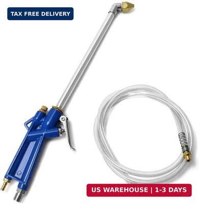 QWORK Air Blow Gun Pneumatic Engine Cleaning Gun with 4Ft Hose, Cleaning Degreas
