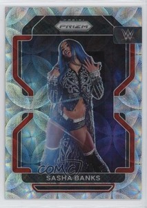 2022 Panini Prizm WWE Premium Box Set Prizm /199 Sasha Banks #102