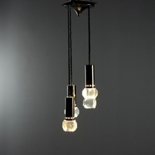 Lampada a Sospensione Vintage Plastica Metallo Design Anni 60 Originale