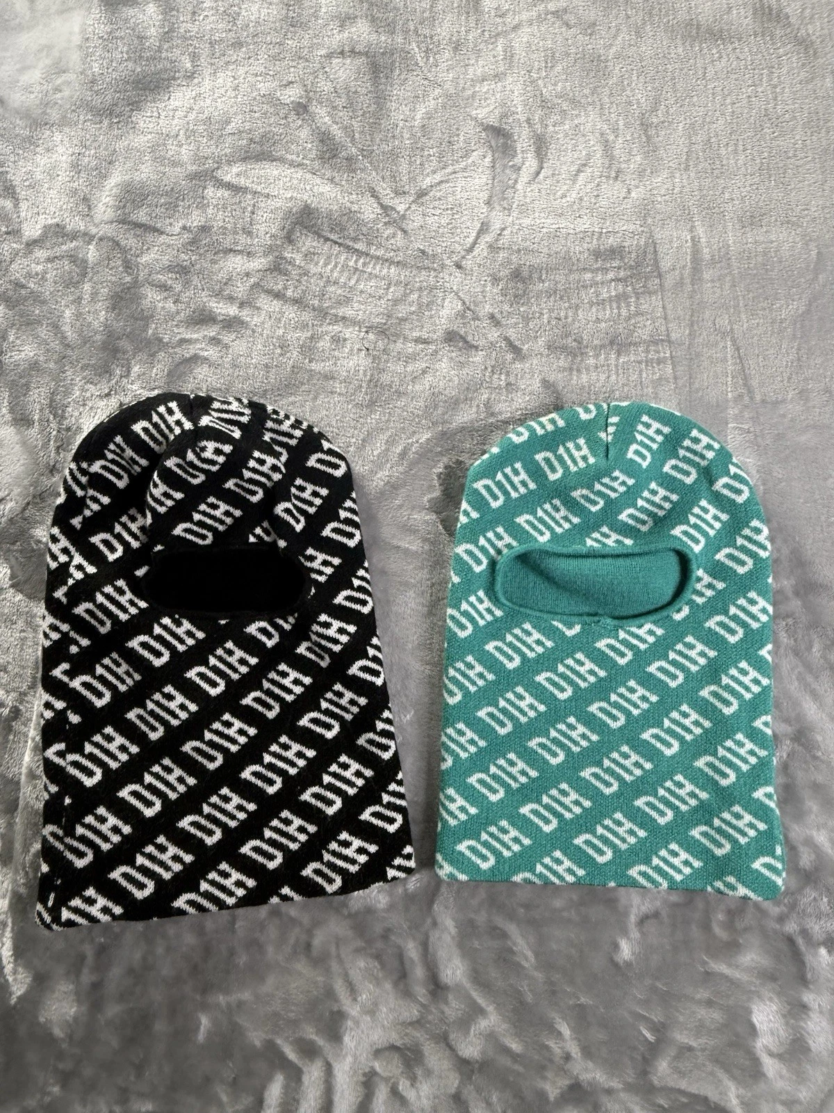 Black And Mint Green Day1Hustlers D1H Balaclava Mask Lot Of 2