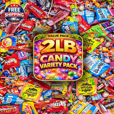Ultimate Assorted Candy Mix 2 LB Bulk Individually Wrapped Candy Variety Pack