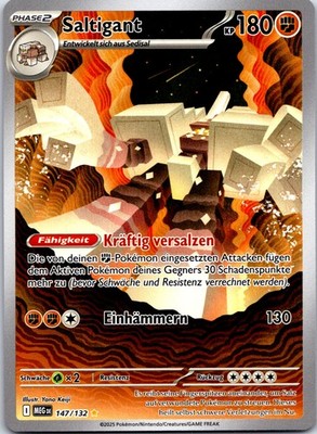 Saltigant Illustration Rare ME01: Mega Evolution 147/132 deutsch Pokemon Karte