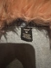 Gentle Used Youth Medium Pink Faux Fur Collar Denim Jacket by Redfox — photo 2