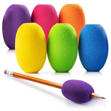 Egg Pen-Pencil Grips for Kids and Adults Colorful Cushioned Holders for Hand