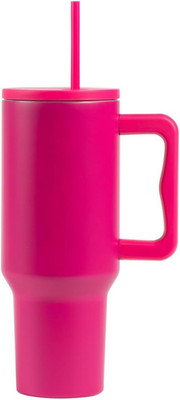 Modern 40 Oz Trek Tumbler with Handle and Straw Lid | Cup Holder Friendly Insula