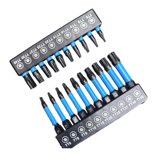 Für Schlagfest für Torx Bit Set 21-teilig Stahl mit Magnethalter - Bild 2 von 9