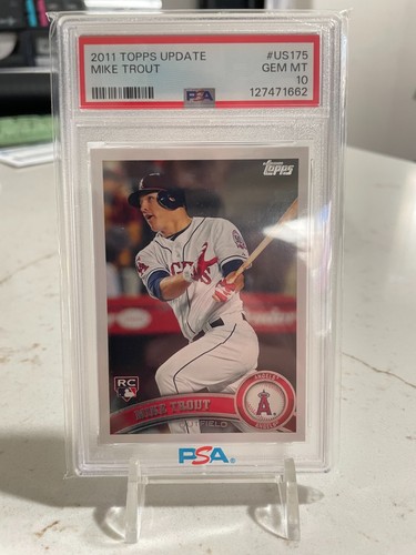 2011 Topps Update Mike Trout Rookie #US175 PSA 10 GEM MINT RC
