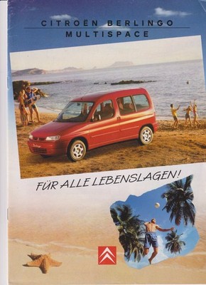 Citroen Berlingo Multispace 1997 Prospekt / Brochure / Depliant deutsch