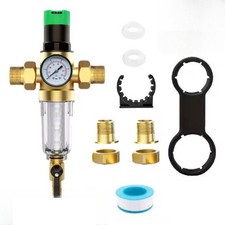 Druckminderer Wasser 3/4 Zoll, Wasserdruckminderer mit Manometer und Siebfilter