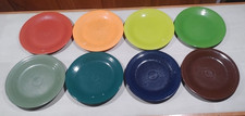 Set Of 8 Fiesta Fiestaware Dinner Plates Mixed Colors Ceramic 10.5  Lead Free