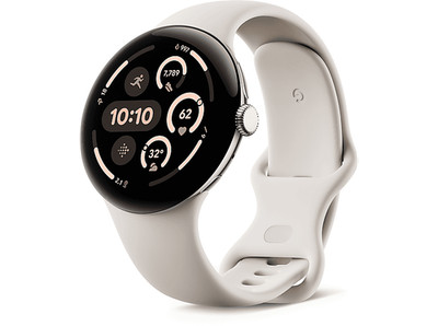 Google Pixel Watch3 Smartwatch Porcelain (150 185 mm, 165 215 mm) Kunden-Retoure