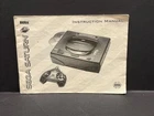 Sega Saturn Console Instruction Manual Only Vintage Worn Authentic