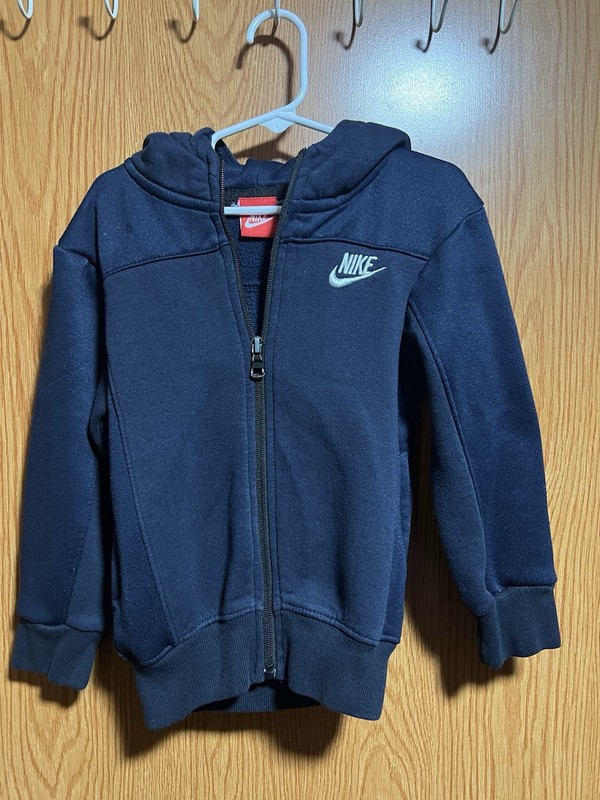 Nike toddler  Blue Full Zip Hoodie Sweatshirt Size 3/4 Unisex