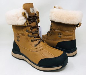 women's adirondack boot round toe leather & suede waterproof booties