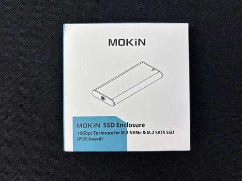NEW Mokin SSD Enclosure Adapter Tool 10Gbps M.2 NVMe & M.2 SATA SSD USB 3.1