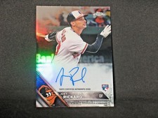 Joey Rickard 2016 Topps Chrome Autograph Refractor Rookie (335/499) Orioles #JR