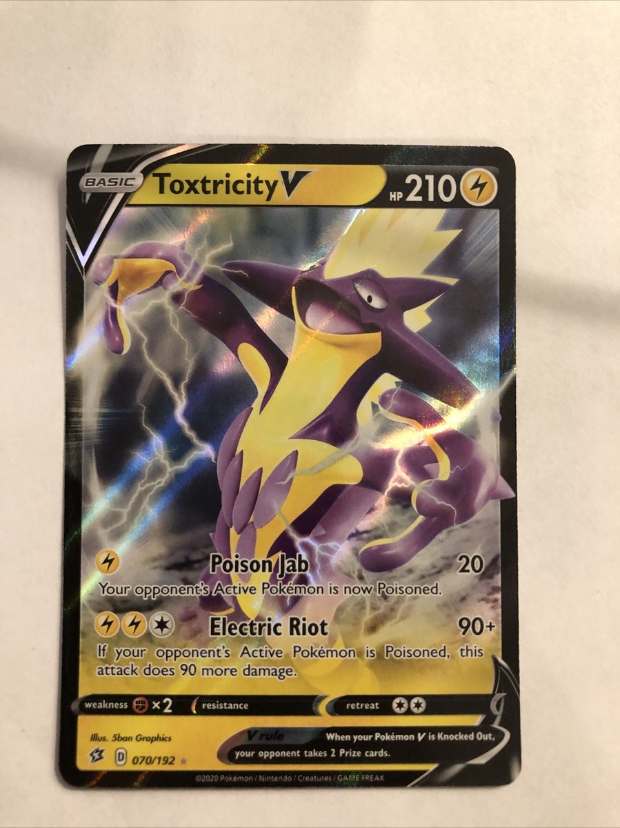 toとト Toxtricity V - 070/192 Ultra Rare Rebel Clash Pokemon TCG Mint | eBay